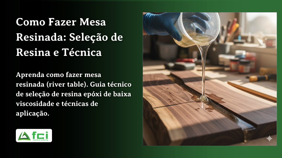 Como Fazer Mesa Resinada (River Table): Seleção de Resina e Técnica