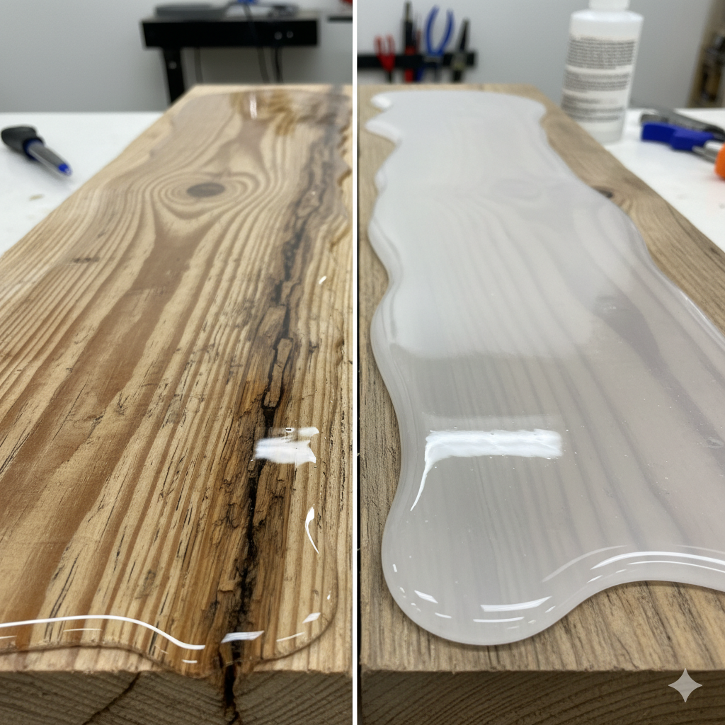 Resina Epóxi para Madeira: Baixa Viscosidade vs. Alta Viscosidade