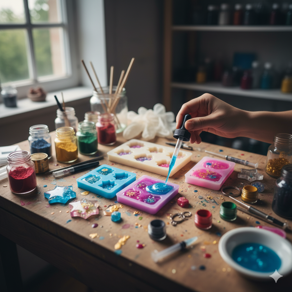 Resina Epóxi para Artesanato: O Guia Completo de Técnicas