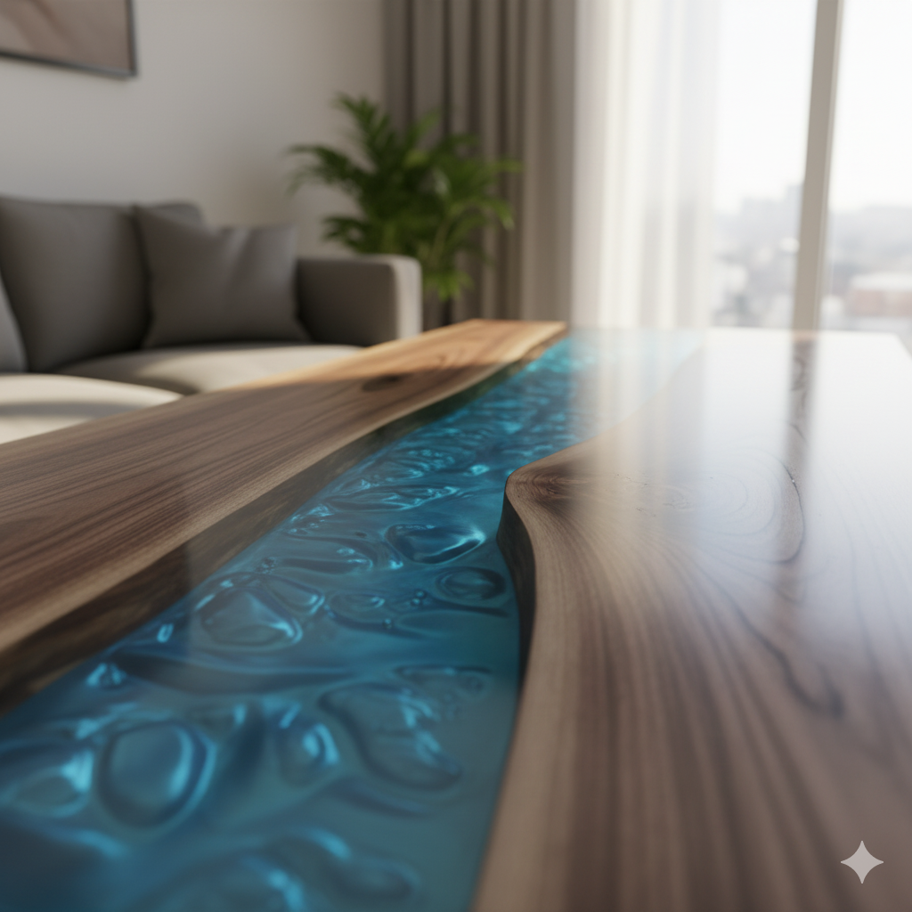 Como Fazer Mesa Resinada (River Table): Seleção de Resina e Técnica