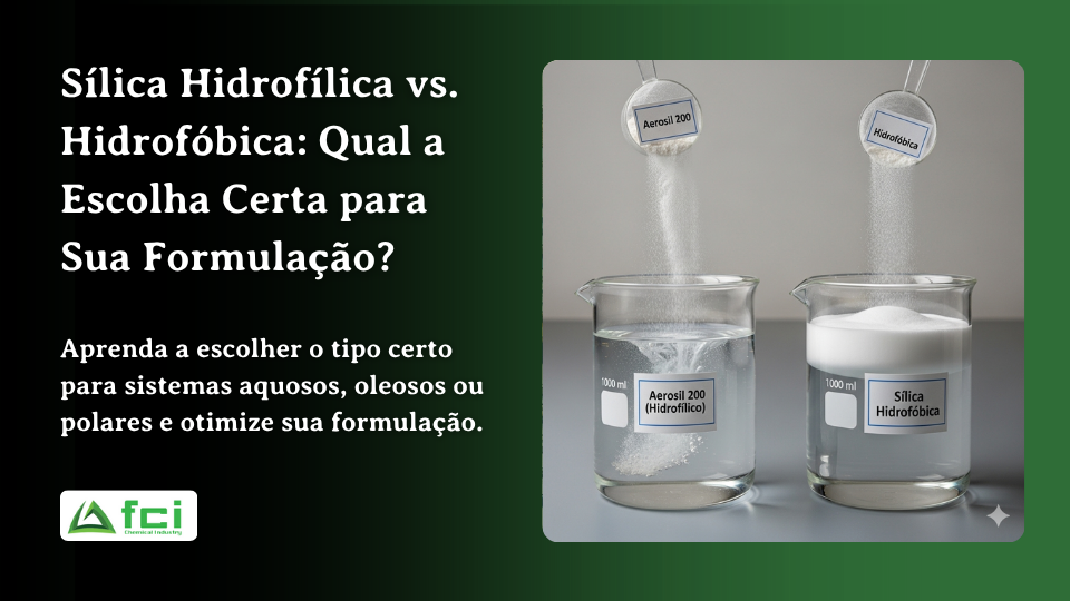 Sílica Hidrofílica (Aerosil 200) vs. Sílica Hidrofóbica: Qual a Escolha Certa para Sua Formulação?
