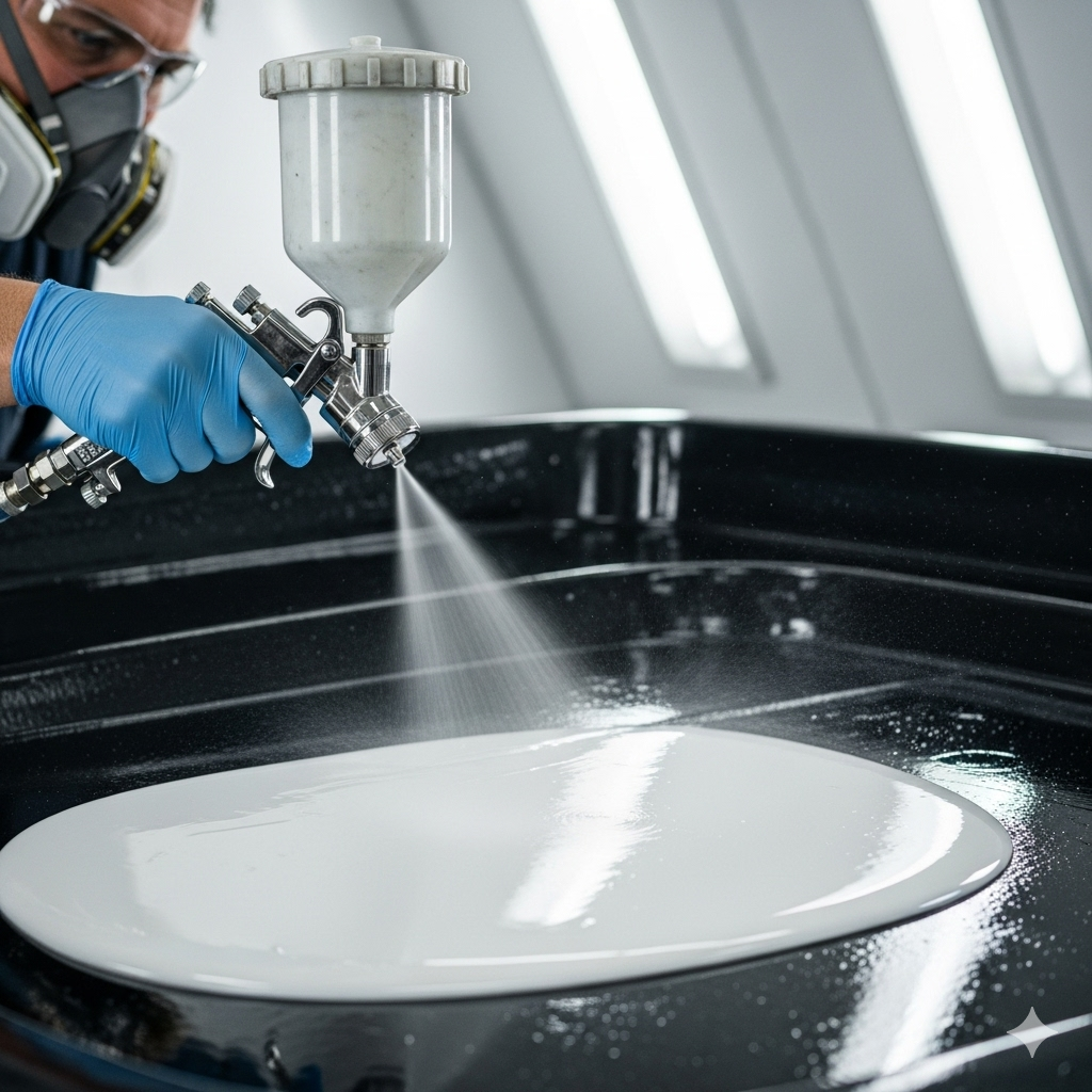 Aplicação de Gelcoat: Guia Prático para Pistola vs. Pincel/Rolo