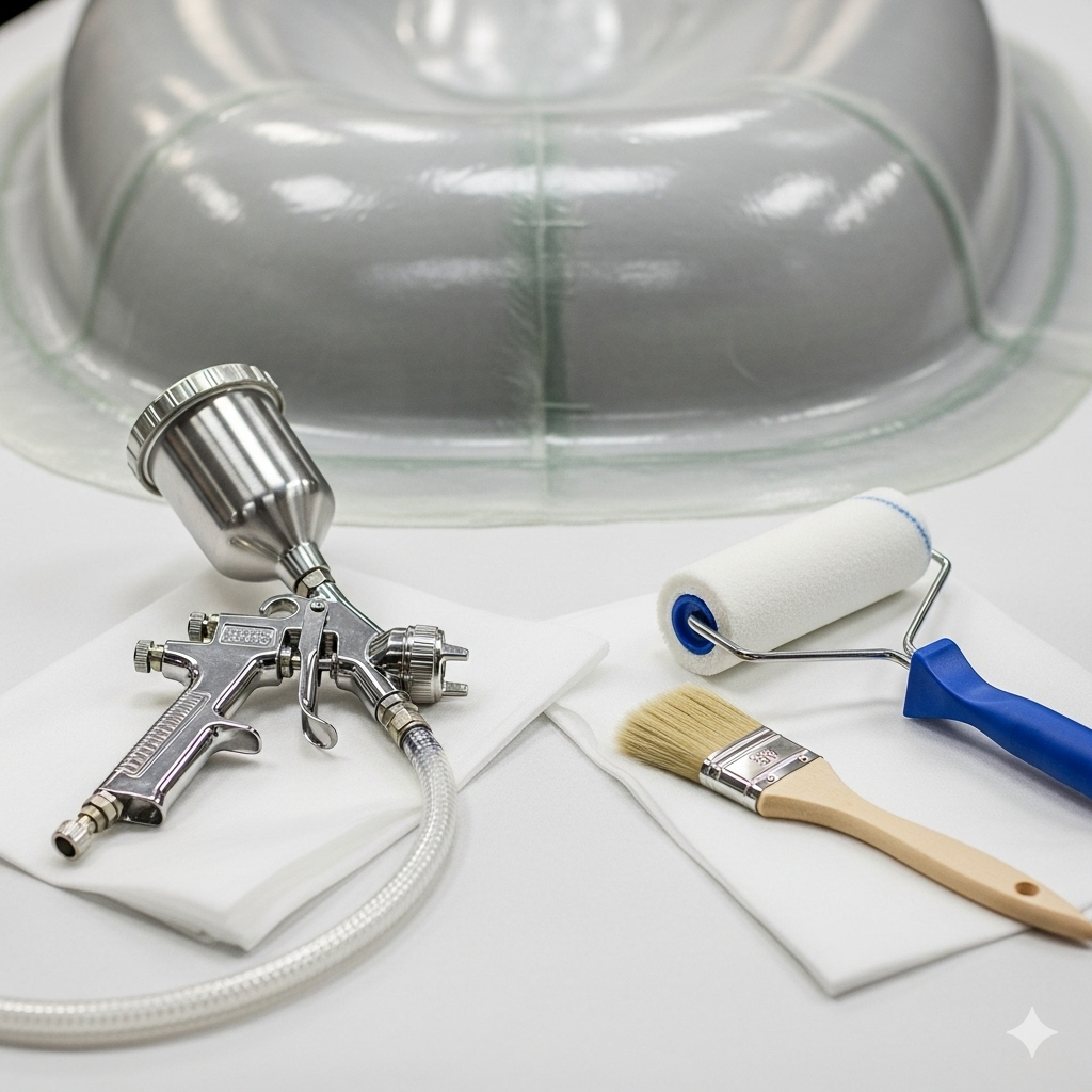 Aplicação de Gelcoat: Guia Prático para Pistola vs. Pincel/Rolo