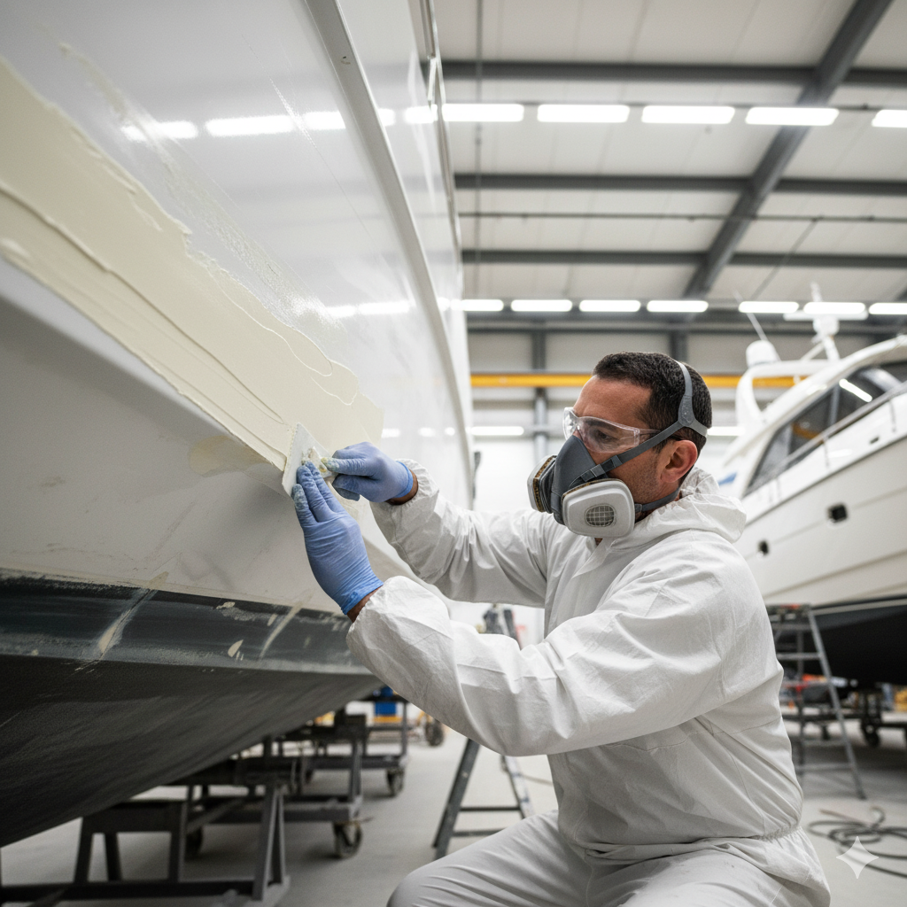 Massa Epóxi Náutica: O Segredo para um Acabamento de Casco Perfeito