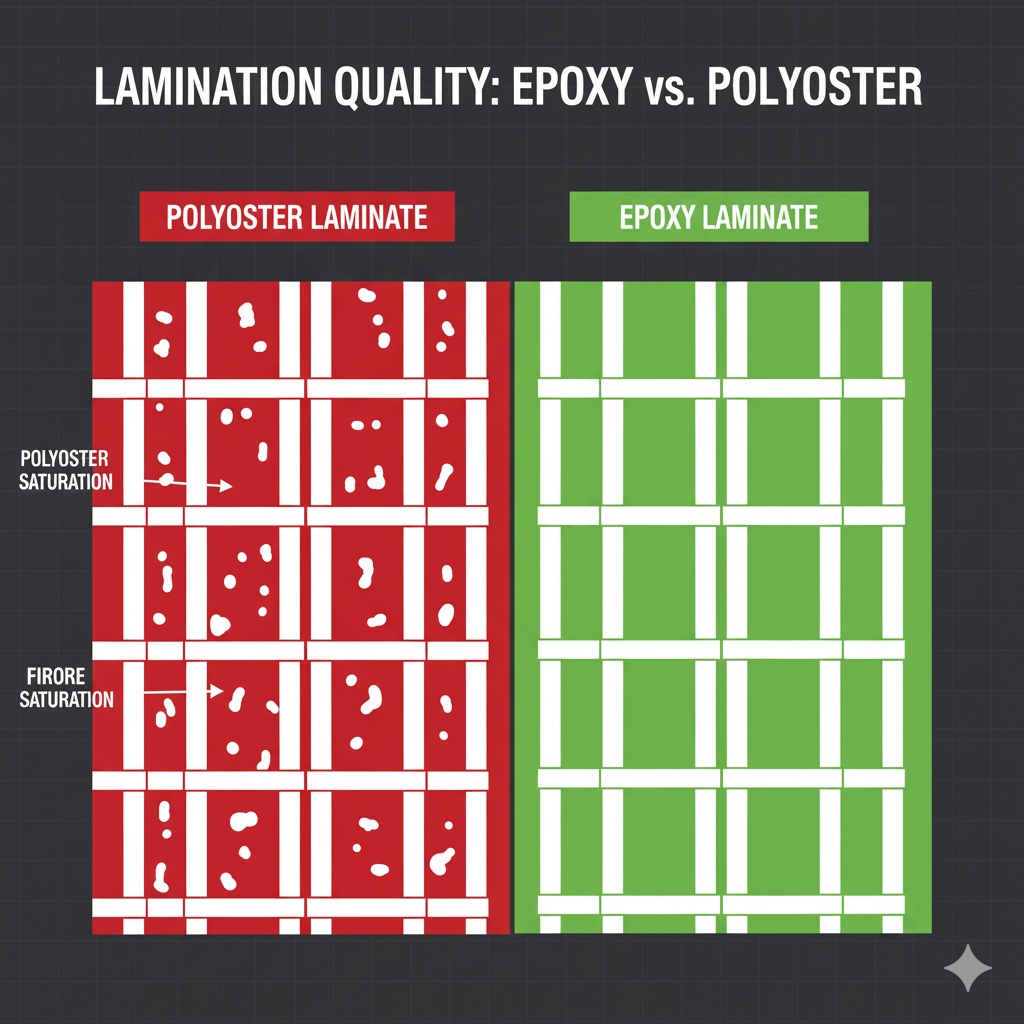 Laminação com Resina Epóxi: A Escolha de Alta Performance na Construção Náutica
